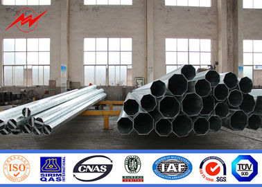 Çin 14m 8KN Steel Electric Utility Pole For 115KV Distribution Line Project Tedarikçi