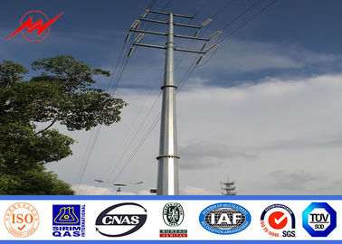 Çin Tapered  Polygonal Electrical Power Pole For Distribution Line , Steel Transmission Pole Tedarikçi