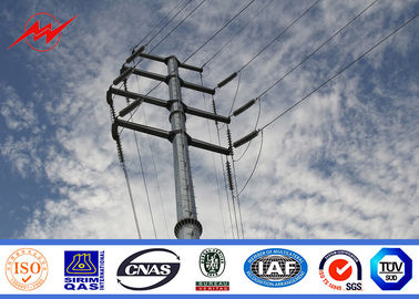 Çin Hot Dip Galvanized Steel Power Pole For Electrical Distribution Line Tedarikçi