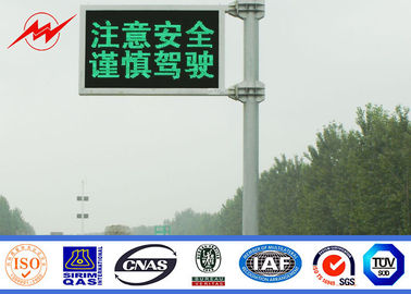 Çin Çelik IP65 6m Trafik Işığı Kutbu, Galvanizli Sokak Aydınlatma Kutbu Tedarikçi