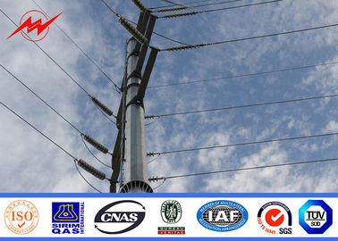 Çin İletim Elektrik Hattı ISO 9001 için 110kv Galvanizli Yardımcı Güç Direkleri Tedarikçi