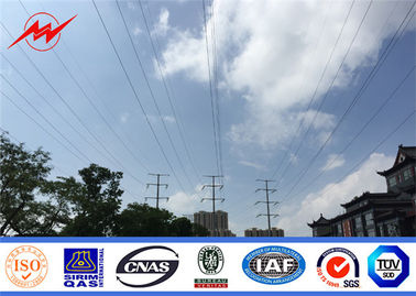 Çin 11KV38KV Sıcak Daldırma Galvanizli Elektrik Direği, Sekizgen Elektrikli Yardımcı Polonyalılar Tedarikçi