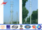 Outdoor Polygonal Q345 Material 30FT Electric Power Pole 1 Section Tedarikçi