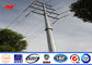 16m Q345 bitumen electrical power pole for overheadline project Tedarikçi