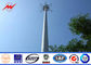 Steel 95 ft Mono Pole Tower Mobile Cell Phone Tower Tapered Flanged Steel Poles Tedarikçi