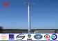 Professional Galvanized Mono Pole Tower Conical Shape With Anchor Bolt Tedarikçi
