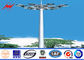 Anticorrosive Round 25M HDG Plaza High Mast Pole with Round Lamp Panel Tedarikçi