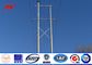 30ft 66kv small height Steel Utility Pole for Power Transmission Line with double arms Tedarikçi
