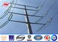 30ft 66kv small height Steel Utility Pole for Power Transmission Line with double arms Tedarikçi