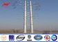 16sides 8m 5KN Steel Utility Pole for overhead transmission line power with anchor bolt Tedarikçi