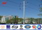 12sides 10M 2.5KN Steel Utility Pole for overhed distribution structures with earth rod Tedarikçi