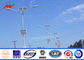 Double Arm 40w / 80w LED Commercial Outdoor Light Poles Wind - proof 136km/h Tedarikçi