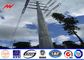 18M 12.5KN 4mm thickness Steel Utility Pole for overhead transmission line with substational character Tedarikçi