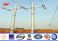 33 Kv High Tension Line Steel Tubular Pole Bitumen Protection Tedarikçi