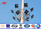 Outside Parking Lot Bitumen High Mast Tower 3mm 25m with Round Lamp Panel Tedarikçi