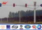Octagonal Steel Street Lighting Poles Traffic Light Signals With Powder Coating Tedarikçi