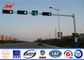6000mm Height Galvanized Traffic Light Signals Columns Single Bracket For Horizontal Mounting Tedarikçi