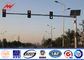 OEM Hot Rolled Steel Powder Coated Traffic Light Pole For Road Lighting Tedarikçi