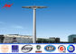 28m Q345 Customized Galvanized High Mast Pole With Lifting Systems Tedarikçi