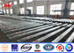 55ft Electrical Power Pole 3mm Thickness Powder Coating With Galvanized Stepped Bolt Tedarikçi