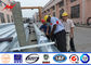 ISO 12m 3mm Thickness Galvanized Steel Pole For Tranmission Line Tedarikçi