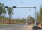 6500mm Height Galvanized Traffic Light Pole Columns Single Bracket For Horizontal Mounting Tedarikçi