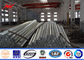 10-500kv Electrical Galvanized Steel Pole / durable transmission line poles Tedarikçi