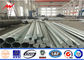 10-500kv Electrical Galvanized Steel Pole / durable transmission line poles Tedarikçi