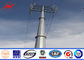 16m 13kv power line pole steel utility poles for mining industry Tedarikçi