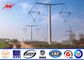 Conical 12.2m 1280kg Load Steel Utility Pole For Power 65kv Distribution Tedarikçi