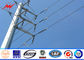 Round HDG 10m 5KN Steel Electrical Utility Poles For Overhead Transmission Line Tedarikçi