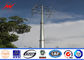 66 Kv Steel Electrical Power Pole / Transmission Pole High Steel Yield Strength Tedarikçi