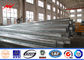 Polygonal 40FT 69kv Metal Steel Utility Poles Galvanized Surface Treatment ASTM A123 Tedarikçi