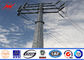 Galvanized Steel Utility Pole 13.4kv Powerful Transmission Line 160 Km / H 30 M / S Tedarikçi
