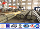 ASTM A123 220KV 12M Multi Side Bitumen Galvanised Steel Poles For Power Distribution Tedarikçi