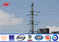 Medium Voltage Electric Power Pole AWS D 1.1 Steel Electrical Transmission Line Poles Tedarikçi