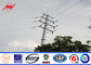 Round Steel Power Pole Multi - Pyramidal Distribution Line Electric Utility Poles Tedarikçi