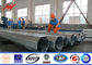 Conical 5mm Steel Transmission Poles 17m Height Three Sections 510kg Load Bitumen Tedarikçi