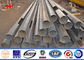 18m Power Transmission Line Steel Utility Pole Metal Utility Poles With Angle Steel Tedarikçi