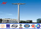 26m Q345 Customized Galvanized High Mast Light Pole With Lifting Systems Tedarikçi