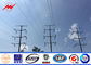 10m-20m Galvanised Steel Power Poles / Electric Transmission Line Poles Round Shape Tedarikçi