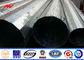 Multi Side 69 KV Galvanized Steel Pole Tubular Steel Structures With Bitumen Tedarikçi