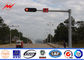 6m 12m Length Q345 Traffic Light / Street Lamp Pole For Traffic Signal System Tedarikçi