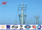 14m Tapered Steel Utility Pole Structures Power Pole With Climbing Ladder Protection Tedarikçi