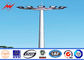 40m Steel Polygonal High Mast Flood Light Poles With 1000W LED  Light And Rasing System Tedarikçi