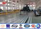 ISO 9001 Steel Metal Power Pole For 10M 33kv Transmission Line Tedarikçi