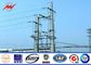11.8m - 1250dan Electricity Pole Galvanized Steel Pole 14m For Electric Line Tedarikçi