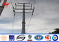 Transmission Line Hot Rolled Coil Steel Power Pole 33kv 10m Electric Utility Poles Tedarikçi
