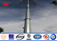 27.5m Columniform Galvanized Steel Pole For Transmission Line , Utility Power Poles Tedarikçi