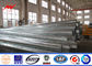 8m 5KN Steel Power Pole For Electrical Power Distribution Poles With Galvanization Type Tedarikçi